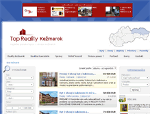 Tablet Screenshot of byty.reality-kezmarok.eu