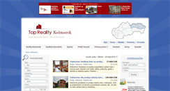Desktop Screenshot of domy.reality-kezmarok.eu