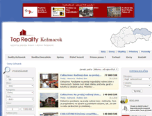 Tablet Screenshot of domy.reality-kezmarok.eu